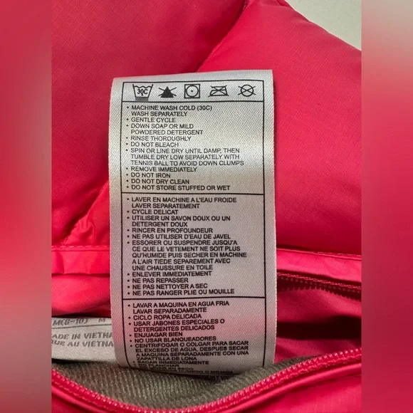 Nike Sportswear 550 Duck Down Reversible Women’s Vest Size Medium Brown/Pink EUC - Picture 8 of 13